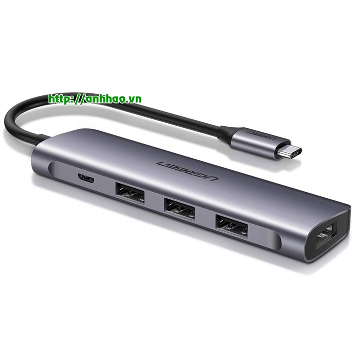 Hub mở rộng USB-C sang 4 cổng USB 3.0 Ugreen 50979 chính hãng